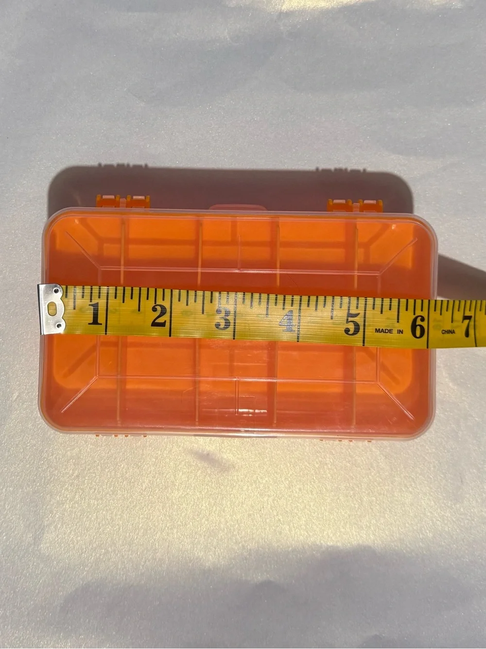 Orange Plastic Double Sided Storage Box